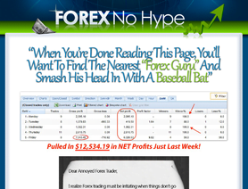ForexNoHype.com  - ForexNoHype Estafa o legal Comentarios Forex -