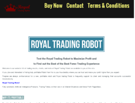 RoyalTradingRobot.com  - RoyalTradingRobot Estafa o legal Comentarios Forex -