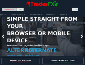 TradesFX.com  - TradesFX Estafa o legal Comentarios Forex -